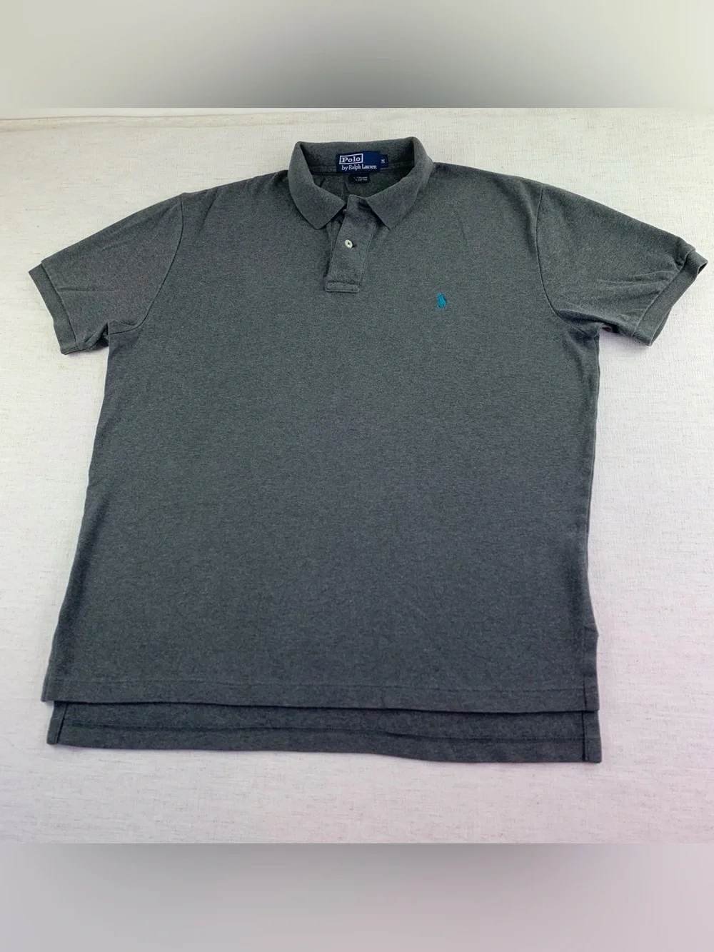 Polo by Ralph Lauren men's Charcoal Gray Short-Sleeve Polo size M classic fit